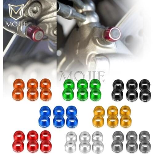 Motorcycle Universal Billet Bleed Valve Cover Kit For Piaggio X Evo 125 250 Euro 3 X10 X9 Evolution X8 125 200 250 400 500