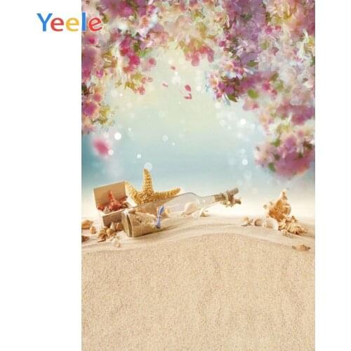 Flower Seaside Sea Beach Starfish Shell Newborn Baby Photography Backdrops Vinyl Photo Background For Photo Studio Photophone
