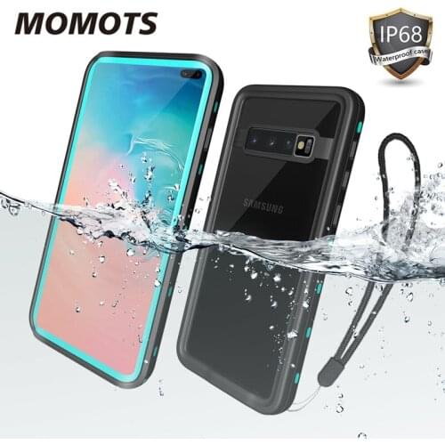 MOMOTS Waterproof Case for Samsung Galaxy S9 S10 Plus Shockproof Phone Case for Samsung Note 10 Plus 9 8 Full Protection