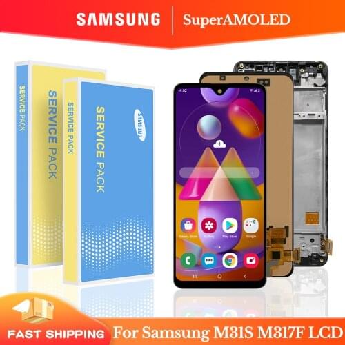Super AMOLED For Samsung Galaxy M31S M317 Lcd Display Touch Screen Digitizer Assembly Parts For Samsung M317F Display Screen