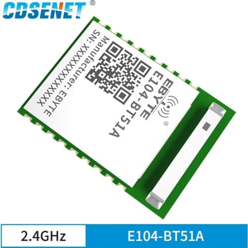 10pcs CDSENET E104-BT51A CC2640R2L 2.4GHz 5dBm Bluetooth Module Range 3.3V BLE5.0 Ceramic Antenna UART BLE Module PCB Antenna