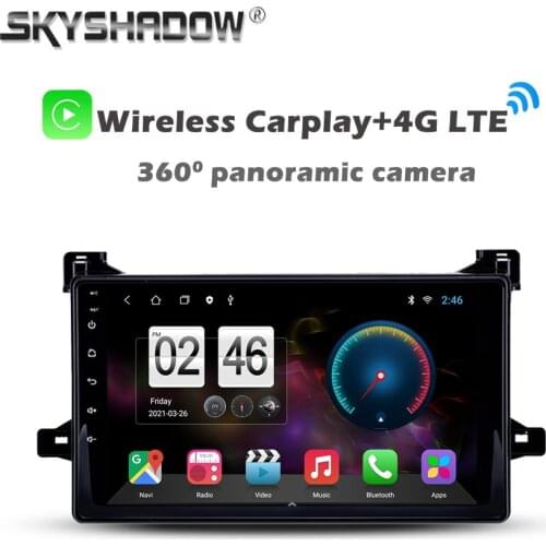360 Panoramic Camera 6G+128G 8Core Android 10.0 Car DVD Player Video GPS Map WIFI Bluetooth 5.0 RDS Radio For Toyota Prius 2016