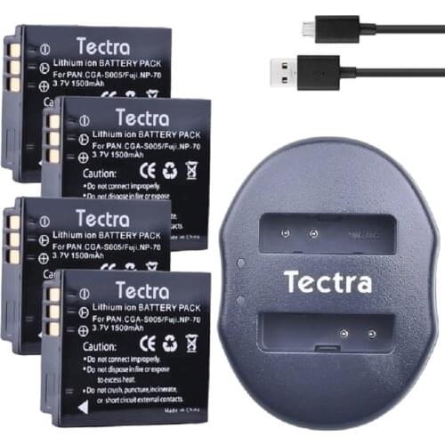 3pc 1500mAh CGA-S005E CGA-S005 S005E cga-s005e Li-ion Battery for Panasonic Lumix DMC-LX1 LX2 LX3 FX3 BCC12 For FUJI NP-70 DB60