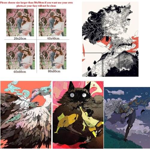 Diy Diamond Painting Custom Figure Painting Black Cat Square Diamond Round Diamond Full Diamond Cross Stitc Mosaic Home Decora