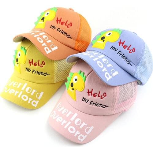 Doitbest 2020 spring Child Baseball Cap 2 to 8 Years old Dinosaur Labeling summer Hip Hop kids Hats Boy Girl Caps snapback hat