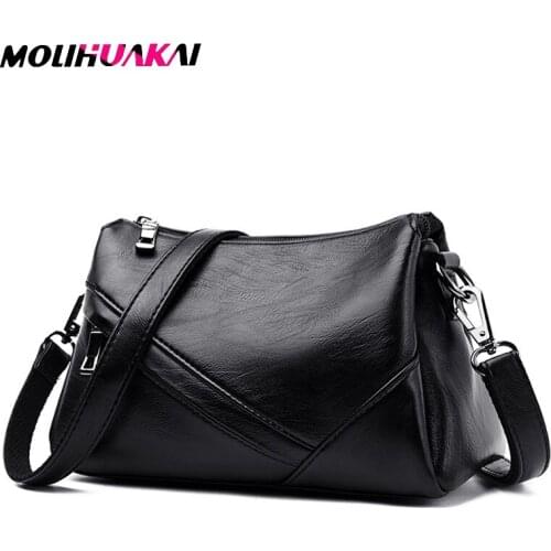 Designer Lady Messenger Pack High Quality Soft Leather Handbag Fashion One Shoulder Messenger Bag Lady Small Handbags