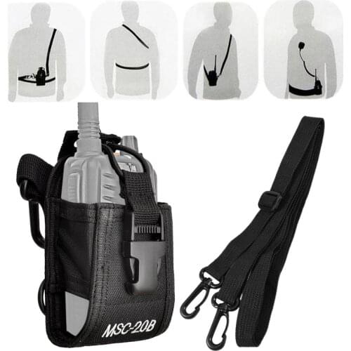MSC-20B Two Way Radio Case for Baofeng Walkie Talkie UV-5R UV-82 UV9R Plus UV-888s For Motorola HT750 Kenwood Portable Radio
