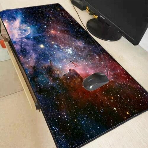 XGZ Outer Space Stars Nebulae Gaming Keyboard Mouse Pad Large Mouse Mat Gamer Locking Edge Mouse Mat Computer Mousepad Desk Mat
