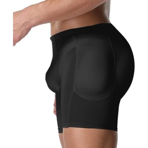 Men Shaper Fake Ass Butt Lifter Boxer Wasit Tummy Control Slimming Shapewear Hip Padded Body Shaper Butt Lift Shorts Underwear