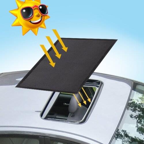 Magnetic Car Sunroof Sun Shade Mesh Auto Tent Roof Cover Kept Mosquito Screen Bugs Out Insect Net Trips Camp Size M L