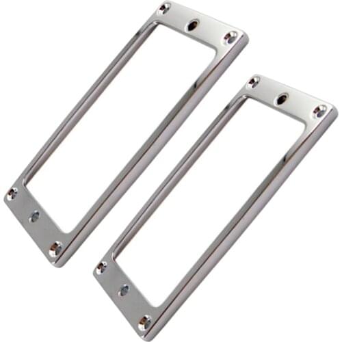 Set of 2 Pieces Humbucker Pickup Flat Bottom Ring Inside Frame for Electric Guitar Parts Decoration 4x4mm