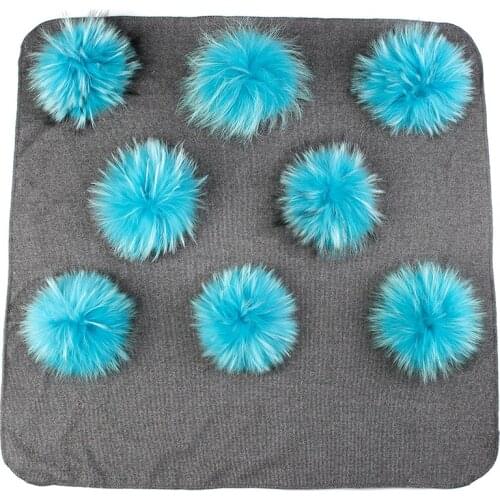 Solid Color Swaddles Wrap Bedding Newborn Kids Baby Warm Cotton Swaddling Blanket Travel Sleeping Blanket with Real Fur Pompom