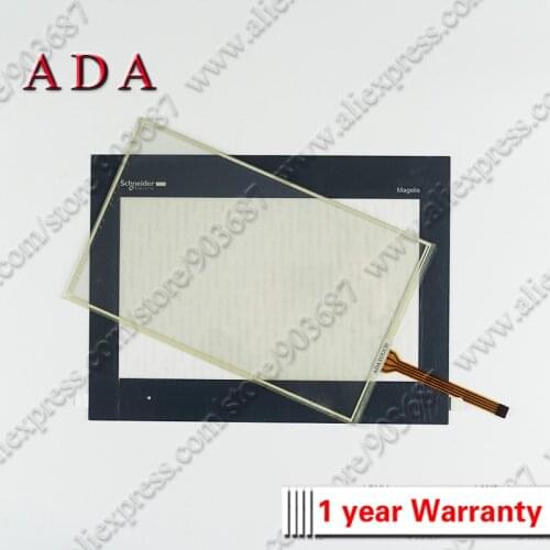 For Schneider HMIGXO5502 Touch Screen Panel Glass Digitizer for Schneider HMIGXO5502 Touchscreen with Overlay Protective Film