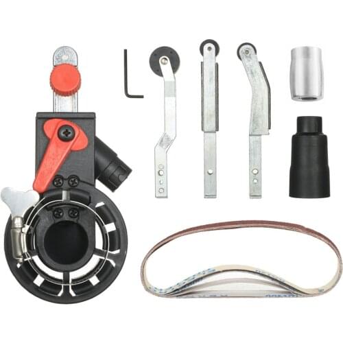 Professional DIY Sander Sanding Belt Adapter Bandfile for 115mm 4.5" &125mm 5" Electric Angle Grinder Convert Multifunction