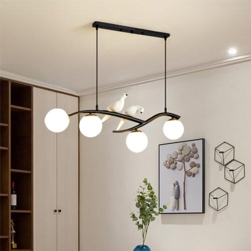 Modern Pendant Light Nordic Style Bird Pendant Lamps Simple Dining Room Pendant Light Creative Table Hanging Lamp New Glass Lamp