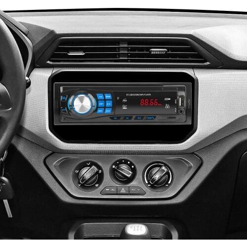 Stereo In-dash EQ Function Memory Protector Bluetooth 4.0 Audio FM SD MMC MP3 Player 1 Din Car Radio TF USB AUX Support