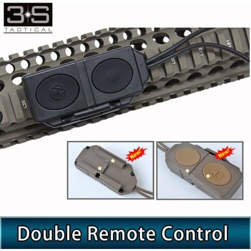 Tactical Airsoft Dual Remote Control Switch Pressure For Light Airsoft anpeq peq15 airsoft PEQ-16A PEQ M3X Dbal-d2 Dbal-a2