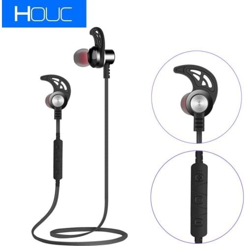 TCunPT New Bluetooth Wireless Headset Stereo Earphones Magnetic Sports Headphones Super Bass Earbuds for IPhone Xiaomi HUAWEI