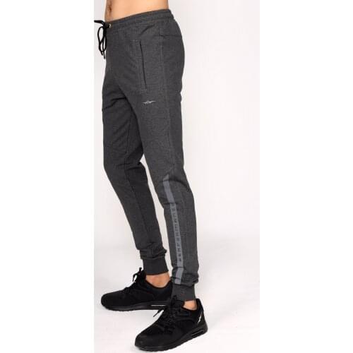 Dark Grey Sweatpants Reflector With Detailed Zipper