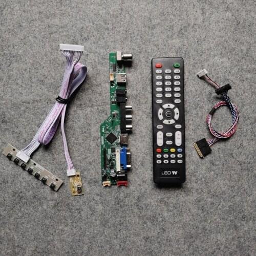 DIY kit universal control drive card LVDS 40 Pin For CLAA133WA01A/CLAA140WB11A display panel WLED 60Hz 1366*768 VGA+USB+AV