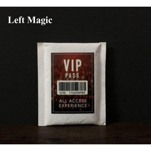 VIP PASS (Gimmick and Online Instructions) Magic Tricks Teleport Card Magia Close Up Illusions Props Mentalism Prediction