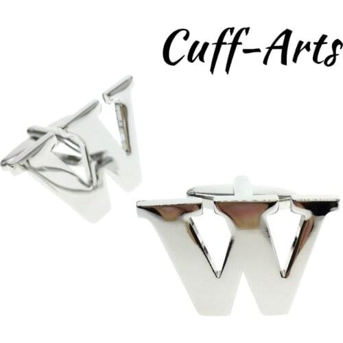 Cuffarts 26 Letters DIY Cufflinks A-Z Alphabet Cuff links Personality Mix&Match Choose 2 Different Letters For Initials C10093