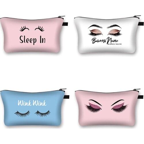 Cosmetic pattern Women Toiletry Fashion Bag Ladies Canvas Zipper Organizer Makeup Bags for Travelling