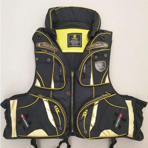 Water Sports Life Vest Jackets Reflective Multi-pockets Buoyancy Fishing Safety Waistcoat Outdoor Swimming Yacht Surfing Vests