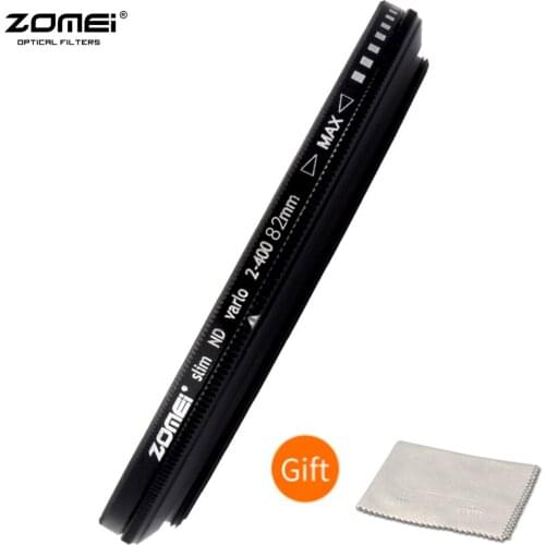 ZOMEI Slim Adjustable Neutral Density ND2-400 Filter ND filter variablefor Canon Nikon Camera Lens 49/52/55/58/62/67/72/77/82mm