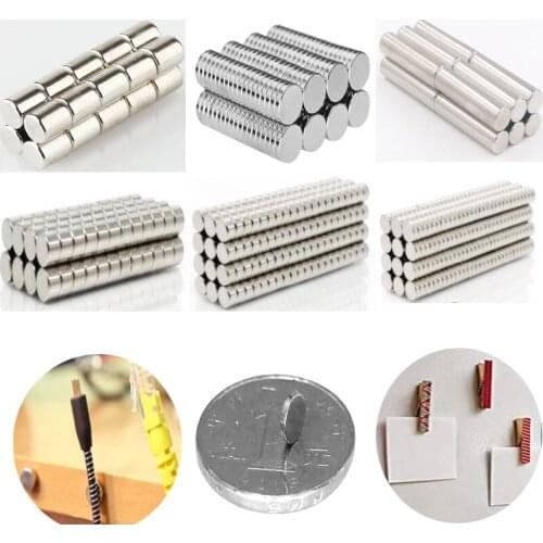 10/20/50/100pcs NdFeB Magnet Disc 5x0.5 5x1 5x1.5 5x2 5x3 5x4 5x5 5x6 5x10 5x15 5x20 Round Speaker Neodymium magnets