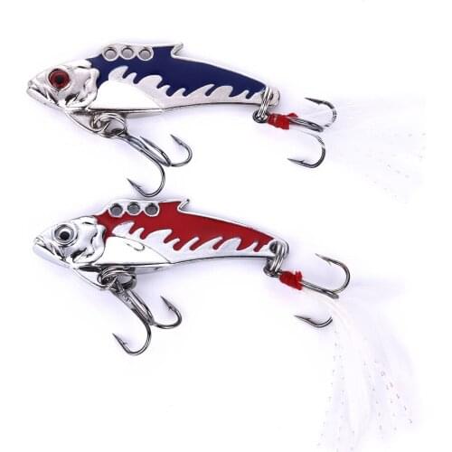 2.5cm 8.2g Spoon Metal Vib Fishing Lure Spinner Bass Baits Saltwater Sinking Jigging Wobblers Pike Winter Fishing Tackle