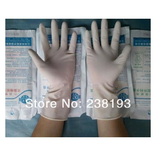 20 pairs Individual package disposable sterile Gloves, surgical gloves, ultra-thin rubber gloves.Clinic, hospital isolat