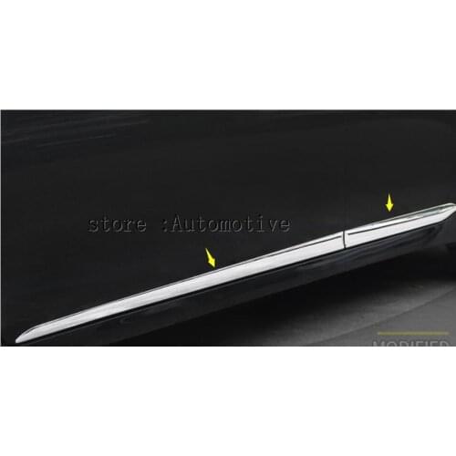 4pcs ABS Chrome Car Door Side body Molding Trim Sill Sticker Fit For Lexus ES200 ES350 ES300 ES350 2013-2017
