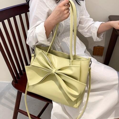 Beibao Princess big bow Tote Bag 2021 new cute girl large capacity tote bag simple