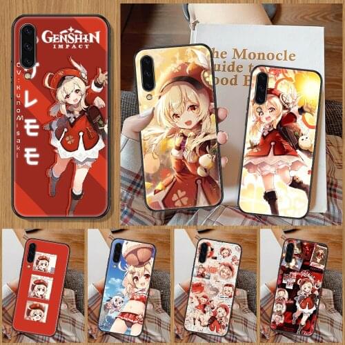 Genshin Impact Klee Phone Case For Samsung Galaxy A 10 12 20E 21S 30 32 40 50 51 52 70 71 72 5 6 7 2016 2018 black silicone
