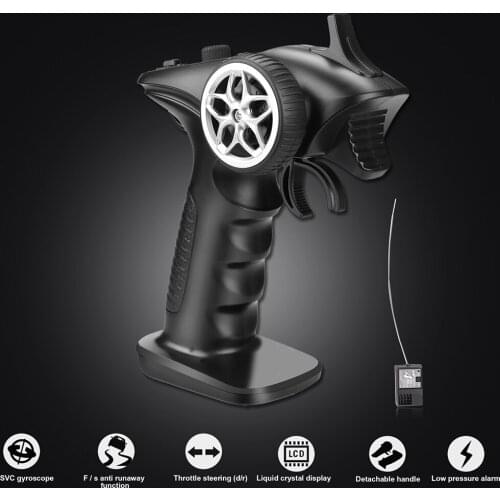 GA-4H-TX 4CH 2.4GHz Remote Control Digital Radio Transmitter For 1/8 1/10 1/16 1/32 RC Car Boat Tank Crawler