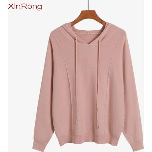 2021 Fashion Hooded Bat Shirt Spring and Autumn Womens Pullover Long Sleeve Shirt Casual Loose Trend Sweater Youth Love Match
