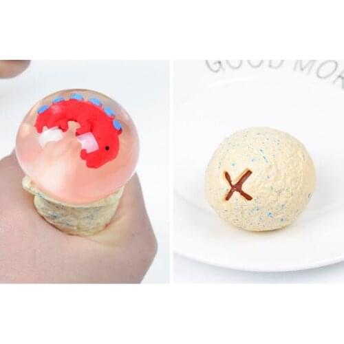 New Anti Stress Dinosaur Egg Novelty Fun Splat Grape Venting Balls Squeeze Stresses Reliever Toy Funny Gadgets kids toys
