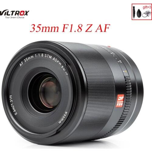 VILTROX 35mm F1.8 Full Frame Automatic Focus AF Wide Angle Prime Lens Large Aperture Z Mount for Nikon Z6 II Z7 Z50 ZFC Camera