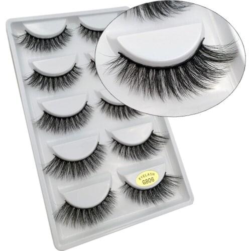 YSDO 10 boxes mink eyelashes 50 pairs natural long 3d false eyelashes eyelash extension 3d mink lashes volume lashes cilios G806