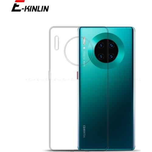 Silicone UltraThin Clear Soft Full Protective Cover For Huawei Mate 40 40E 10 20 30 30E Lite X Pro Plus 5G TPU Back Case