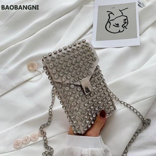 Shoulder Bags Women Summer Female Chain Small Bags Casual Diamonds Small Purse Bags Quality Messager Bags New
