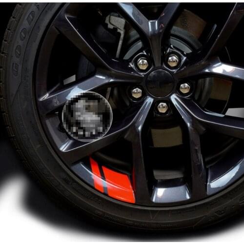 6 Pcs/lot Reflective car sticker Car wheel sticker 18"-21" decorative sticker Warning line sticker Wheel accessories