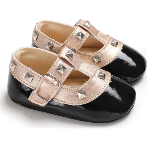 Vintage Baby Shoes Newborn Infant Boy Girl Classical PU Soft Anti-slip Toddler Crib Crawl Shoes Moccasins