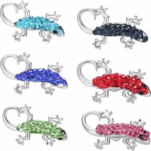 Snap Jewelry 5PCS "Gecko" snap button Fit Snap Button Bracelet and Pendant Rhinestone Delicate LSSN07*5--LSSN07-6*5