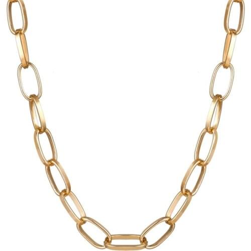 Gold Chain Necklace Chokers For Women Gold Color Geometric Line Chain Pendant Necklaces Boho Statement Party Jewelry 2020