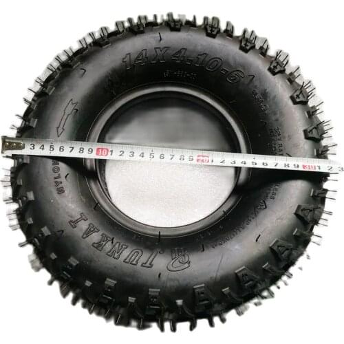 14x4.10-6 Tubeless Tire 6 inch Lawn Mower Snowplow tire is suitable for ATV Kart accessories