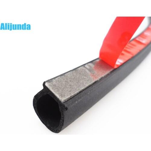 4 Meters Small D Car Door Gask Rubber Waterproof Mastic Tape Floor Sound Insulation Noise Sound Proofing Sealing Rubber Strip