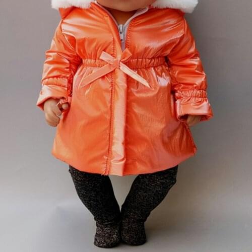 43cm Baby new born Doll fur hoodies waist coat 18 Inch Doll clothes jacket leggings Girl birthday Gift