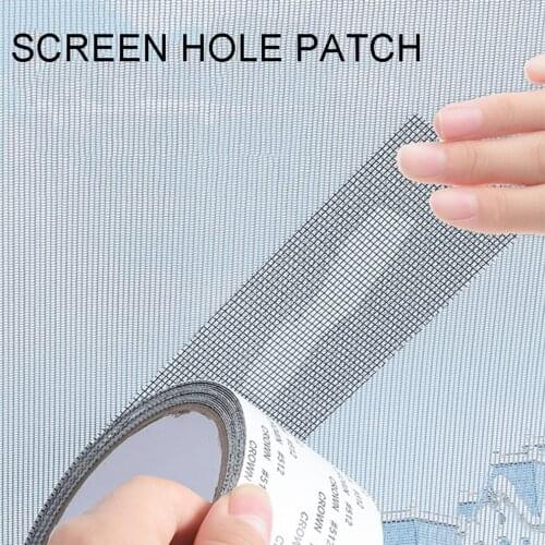 5*200cm Anti Mosquito Window Mesh Adhesive Patch Repair Tape new Screen Window Door Mosquito Netting Patch Broken Hole Repair